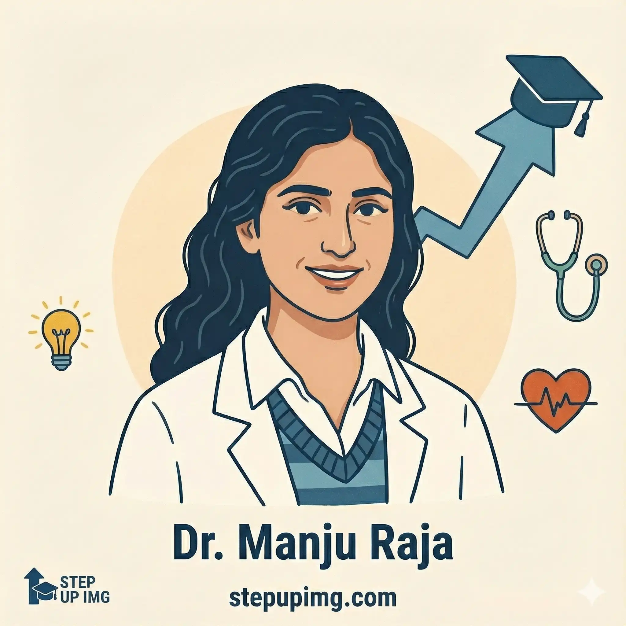 Dr. Manju Raja - Founder of StepUpIMG