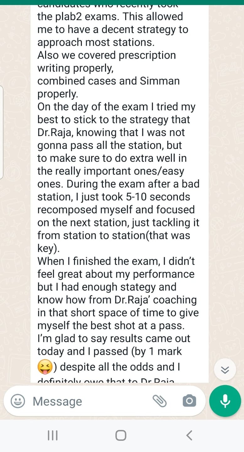 Success story from StepUpIMG community