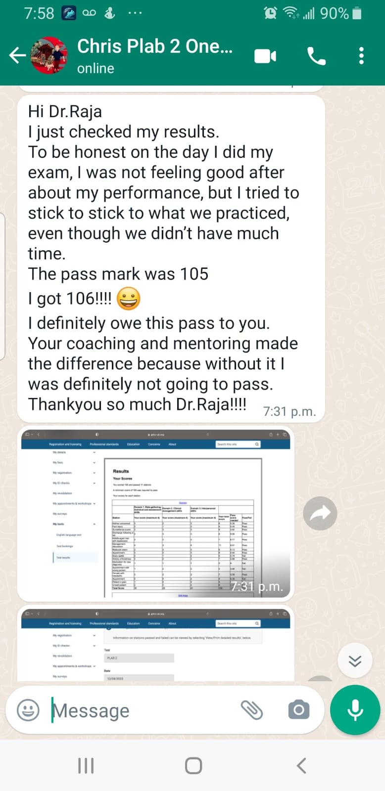 Success story from StepUpIMG community